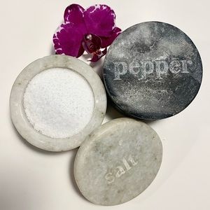 Stone Salt and Pepper Containers